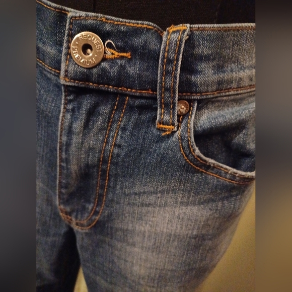 A Request Premium Mens Blue Denim Jeans - Picture 5 of 8